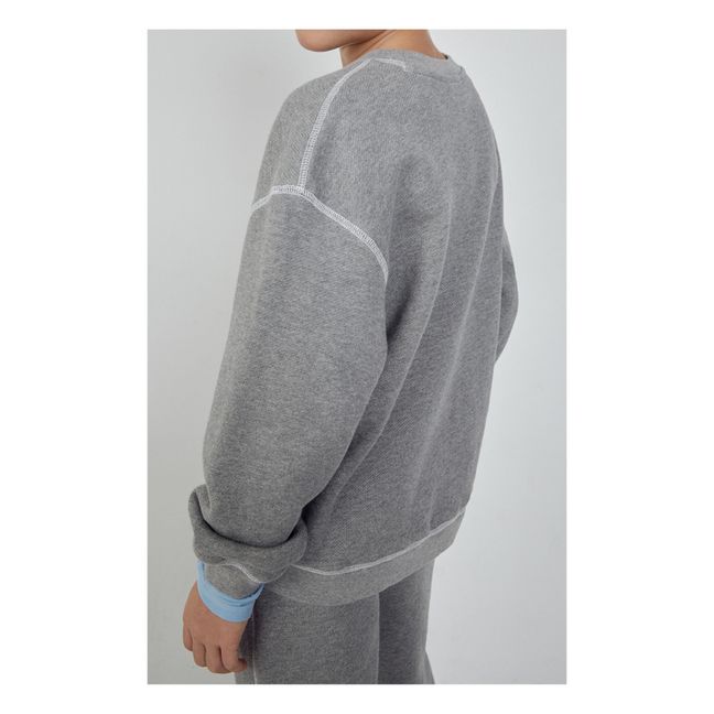 Sweat Coton Bio | Gris chiné