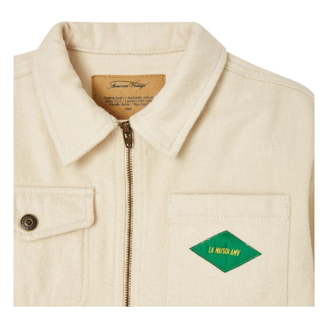 Mono con cuello camisero  | Crudo