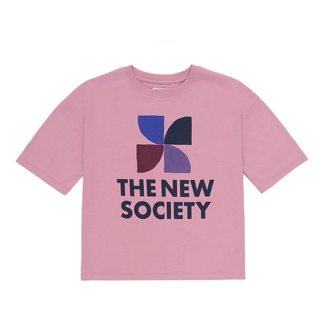 Amara Oversized Responsible Cotton T-Shirt | Pink