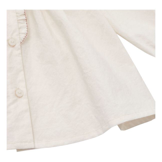 Bestickte Bluse Verdil | Seidenfarben
