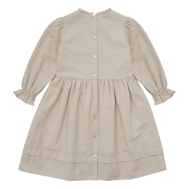 Vestido bordado Luciare | Gris Claro