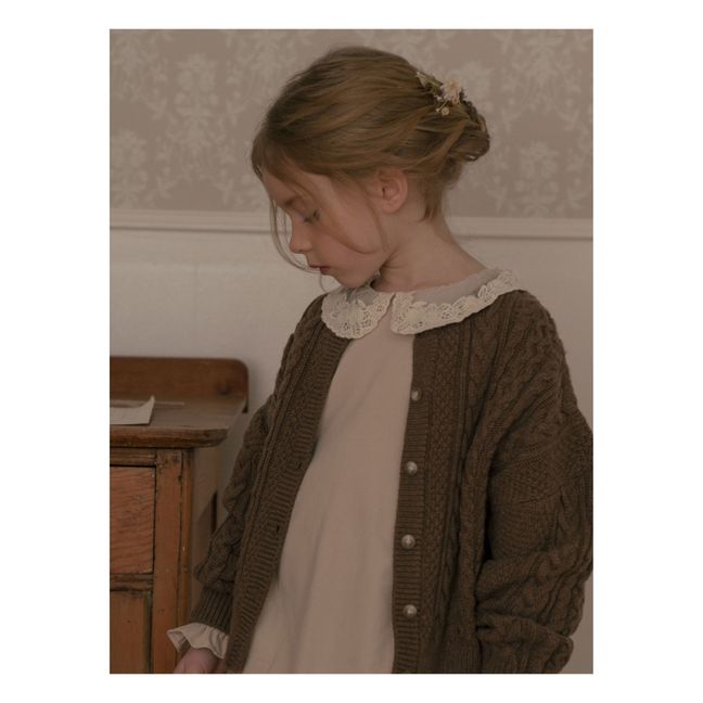 Vestido de terciopelo Milleraies Verbe | Crema