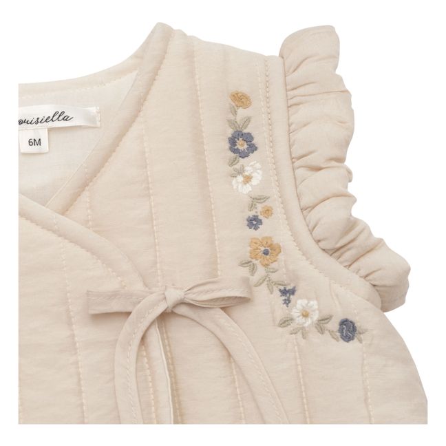 Gilet Sans Manches Matelassé Gracia | Crème