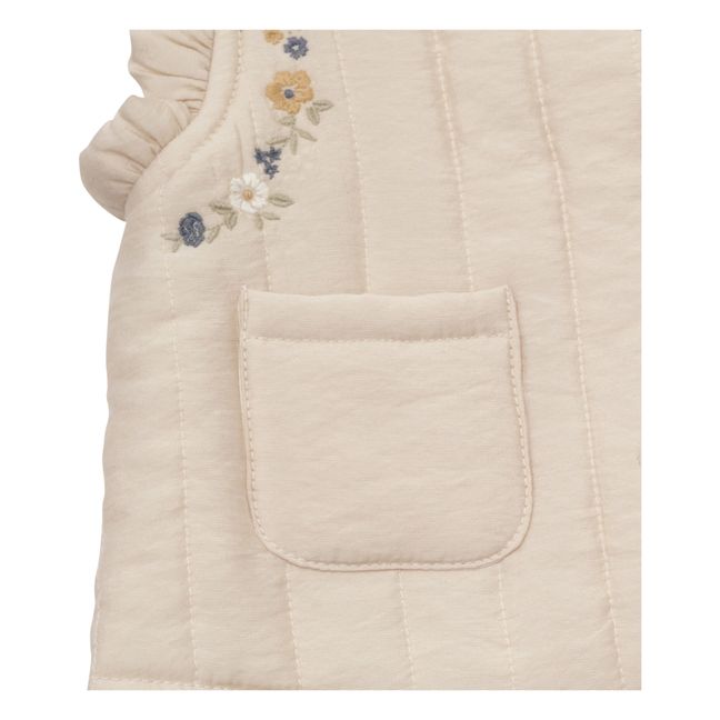 Gilet trapuntato senza maniche Gracia | Crema