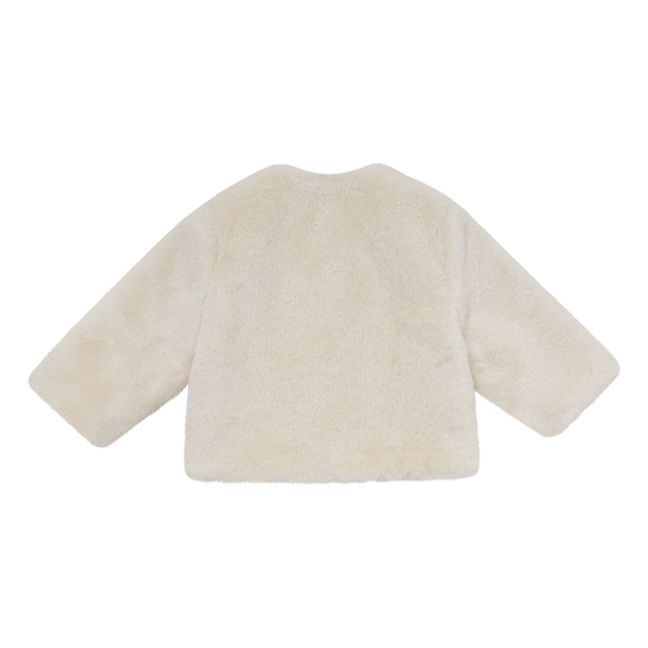 Manteau Façon Fourrure Cygnus | Ecru