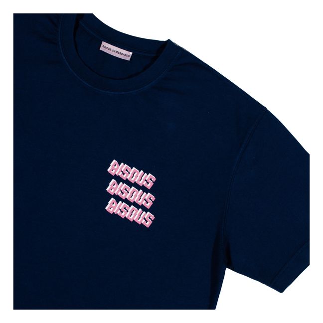 T-shirt Bisous x3 | Azul Marino