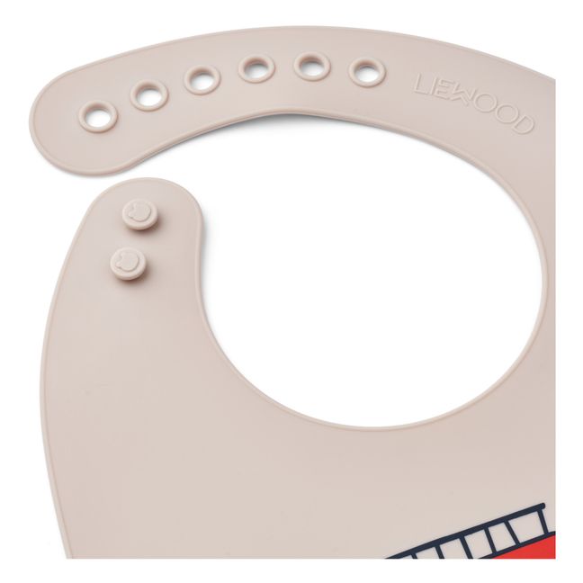 Bavoirs Tilda en silicone - Set de 2 | Emergency vehicle/Sandy