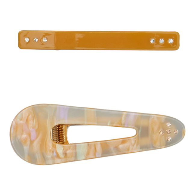 Lot de 2 Barrettes Adsila | Orange