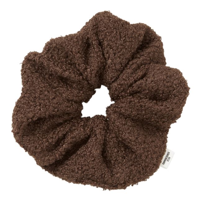 Scrunchie Teddy | Marrone scuro