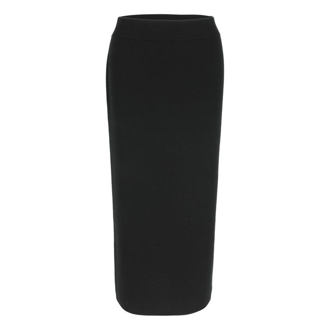 Jupe Pencil Laine Mérinos | Noir