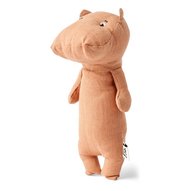 Peluche hipopótamo de algodón orgánico Myra | Rosa