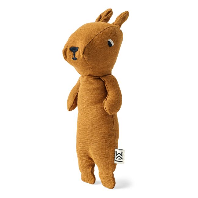 Peluche kangourou Myra en coton bio | Caramel
