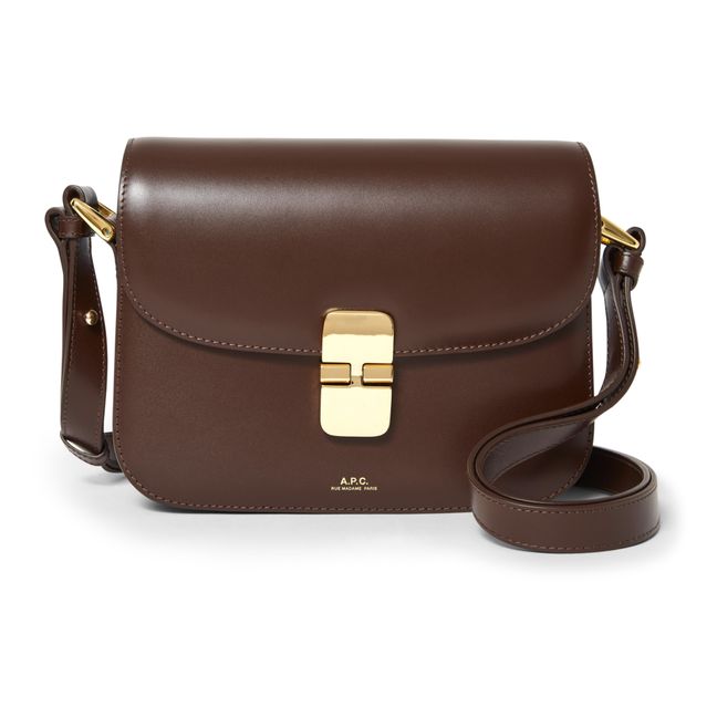Grace Small Smooth Leather Bag | Coffee
