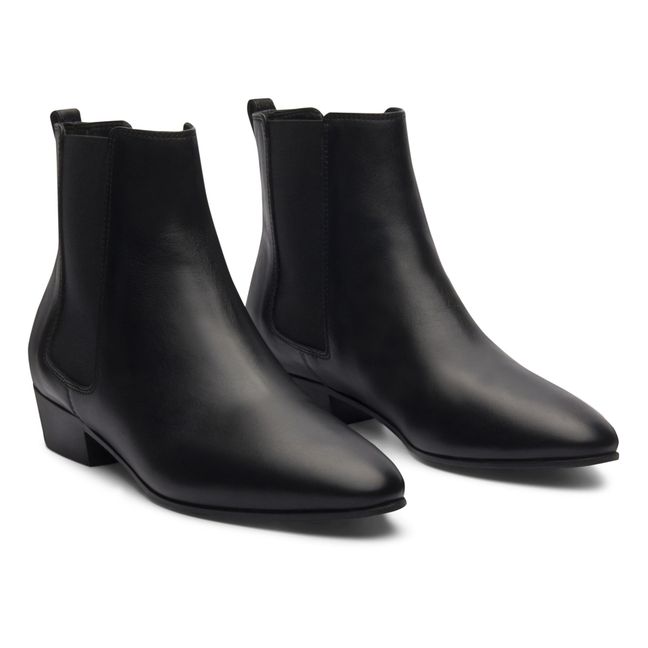 Leather boots N°66 | Black