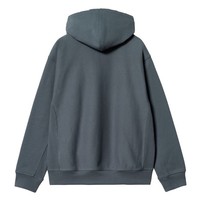 Hoodie American Script | Bleu pétrole