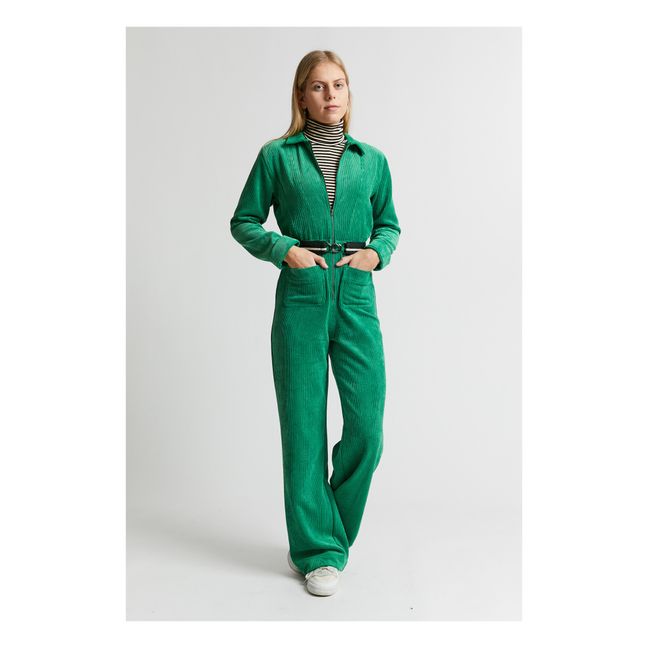 Combinaison Olbia Velours | Vert Menthe