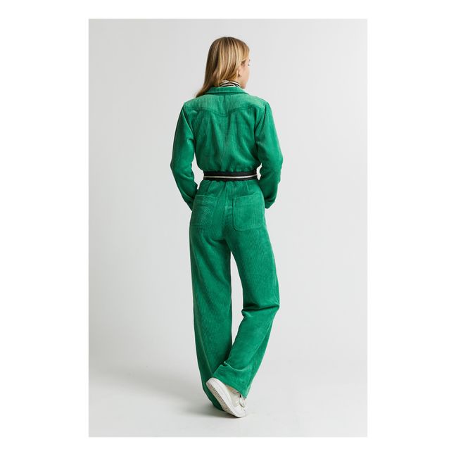 Combinaison Olbia Velours | Vert Menthe