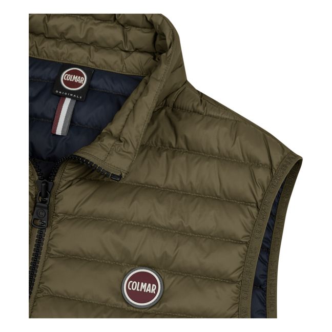 Men's Sleeveless Padded Puffer Jacket | Khaki