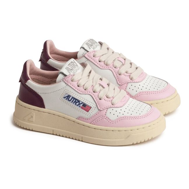 Scarpe da ginnastica Kids Medalist Low bicolore in pelle | Rosa