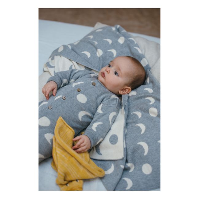Tuta in maglia di cotone biologico Moons | Grigio