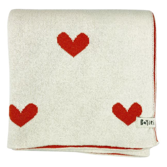 Couverture Maille Coton Bio Amor | Ecru