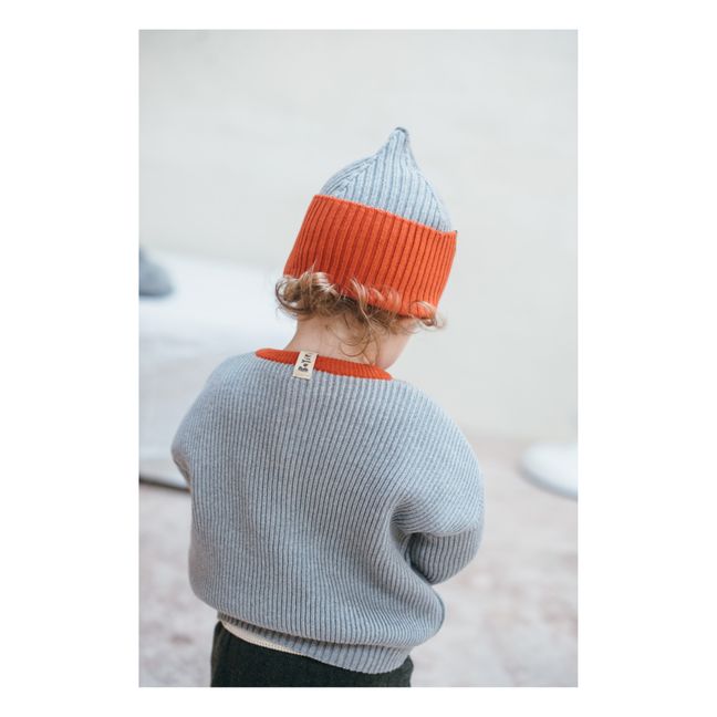 Cappello in maglia di cotone biologico Orion | Rosso