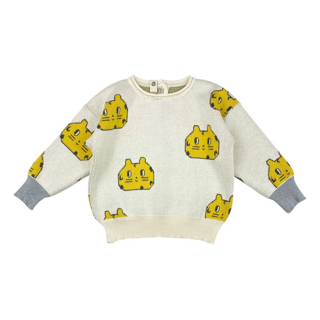 Maglione Jaguar in cotone organico | Ecru