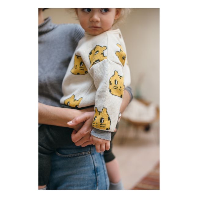 Maglione Jaguar in cotone organico | Ecru