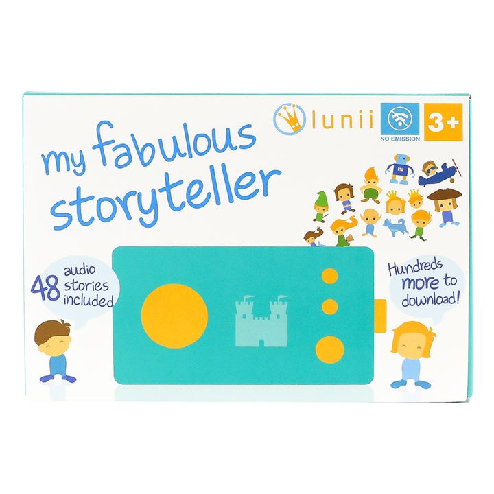 Lunii - Ma Fabrique à Histoires Modèle 2 -Conteuse pour enfants de 3 à 8  ans - Album de 48 histoires audio interactives inclus - Boîte à histoires  fabriquée en France : : Autres