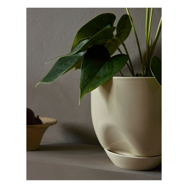 Cache pot Hydrous en céramique  | Beige
