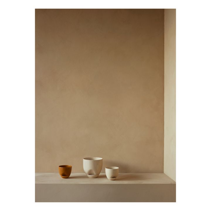 Cache pot Hydrous en céramique  | Yellow- Product image n°2