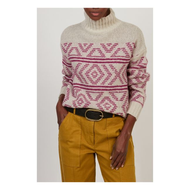 Pull Myriam Laine Alpaga | Hellgrau