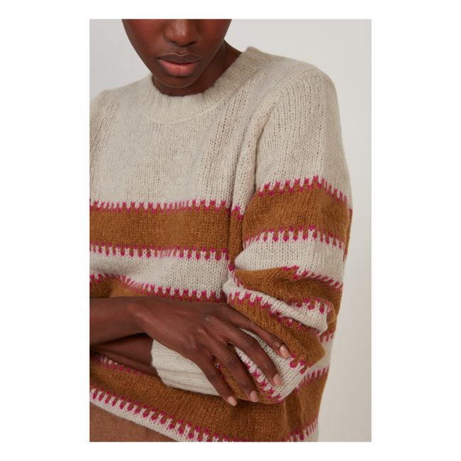 Pull Marylia Laine Alpaga et Extrafine | Hellgrau