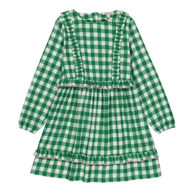 Florence Gingham Dress | Green