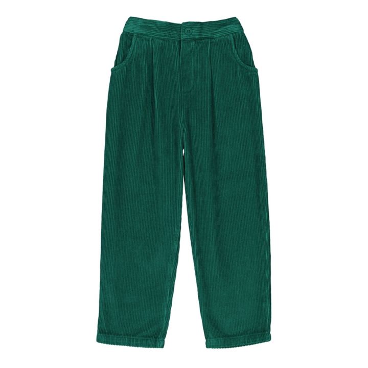Capri Corduroy Trousers | Chrome green- Product image n°0