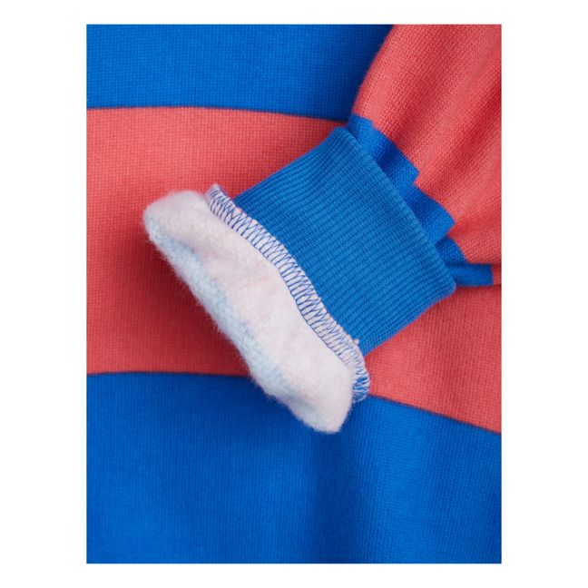 Sweat Coton Bio Rayé | Rose