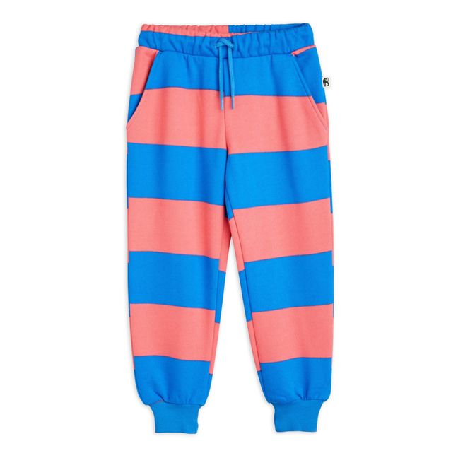 Jogger Coton Bio Rayé | Rose