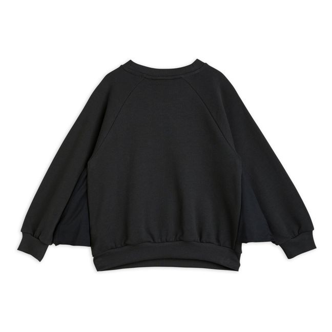 Sweatshirt aus Bio-Baumwolle mit kahlen Flügeln Maus | Schwarz