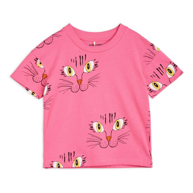 T-Shirt Bio-Baumwolle Katzen | Rosa