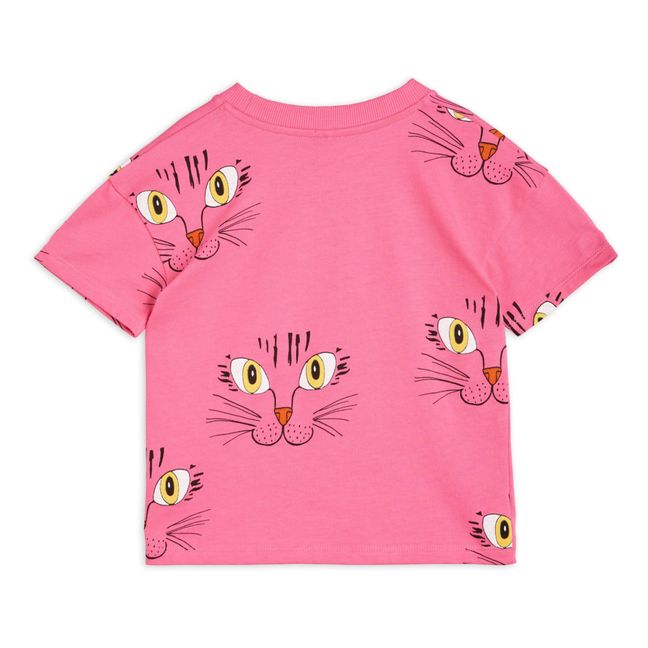 Organic Cotton T-Shirt Cats | Pink