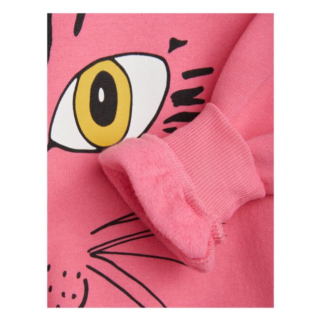 Felpa gatto in cotone biologico | Rosa