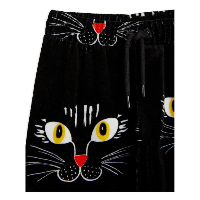 Pantaloni da gatto in velluto organico | Nero