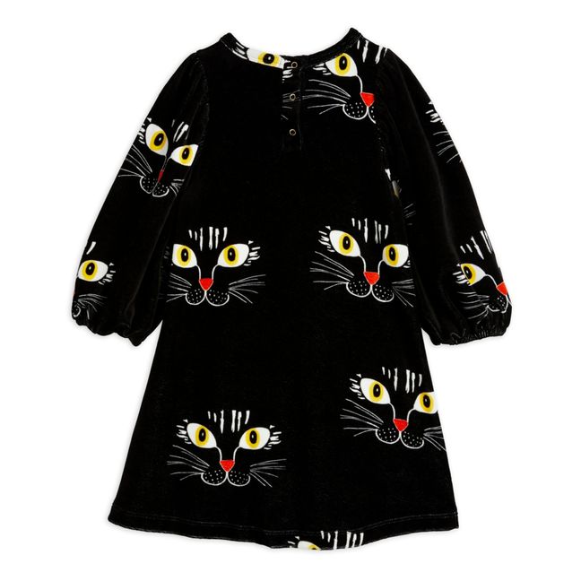 Robe Velours Bio Chat | Noir