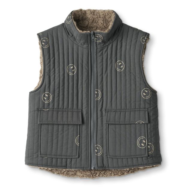 Giacca reversibile in pelliccia Wow | Grigio antracite
