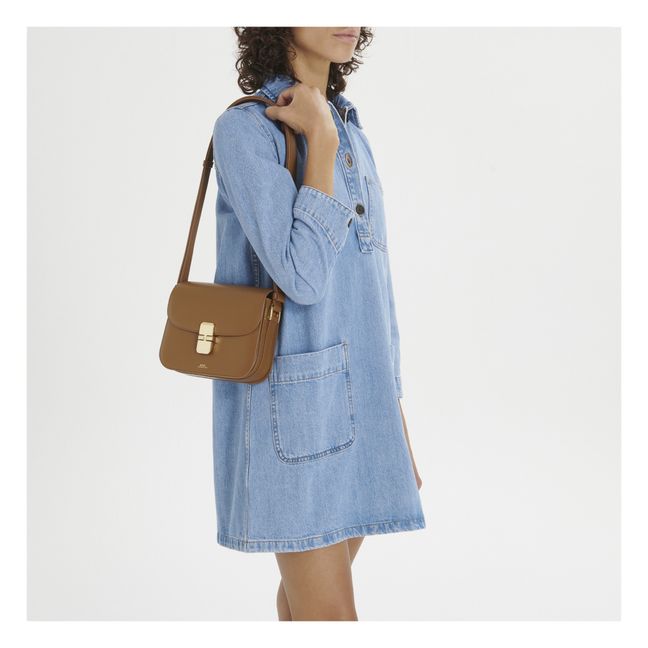 Grace Small Smooth Leather Bag | Miel