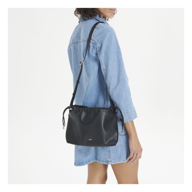 Ninon Smooth Leather Bag | Negro
