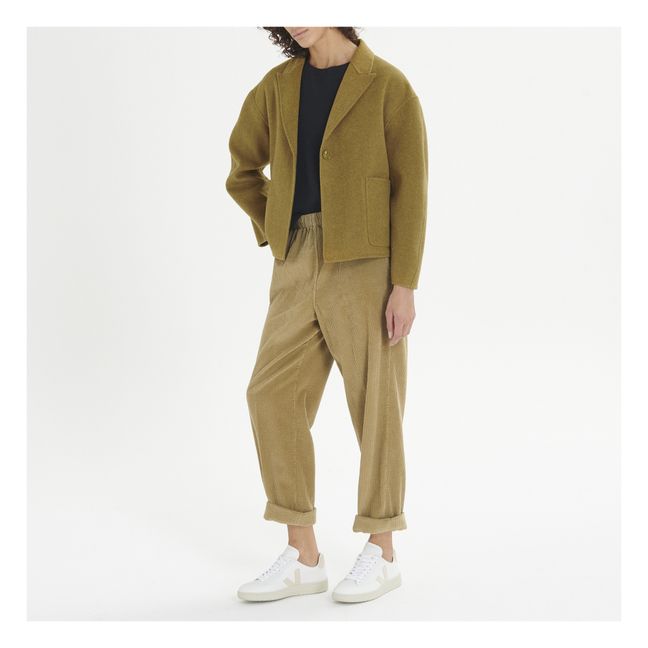 Dadoulove Short Wool Coat | Camel