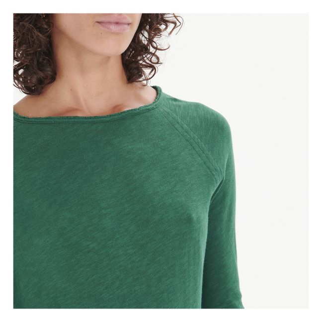 Sonoma Long Sleeve Boat Neck T-Shirt | Verde foresta