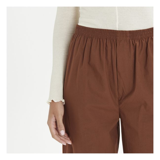 Jura Popeline Elasticated Pants | Caramel