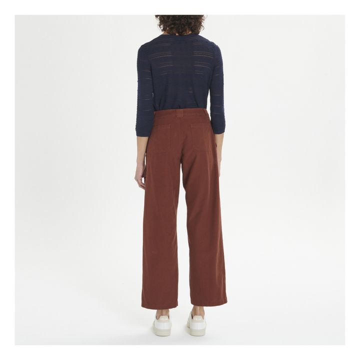 Pantalones Sidney | Rojo ladrillo- Imagen del producto n°2